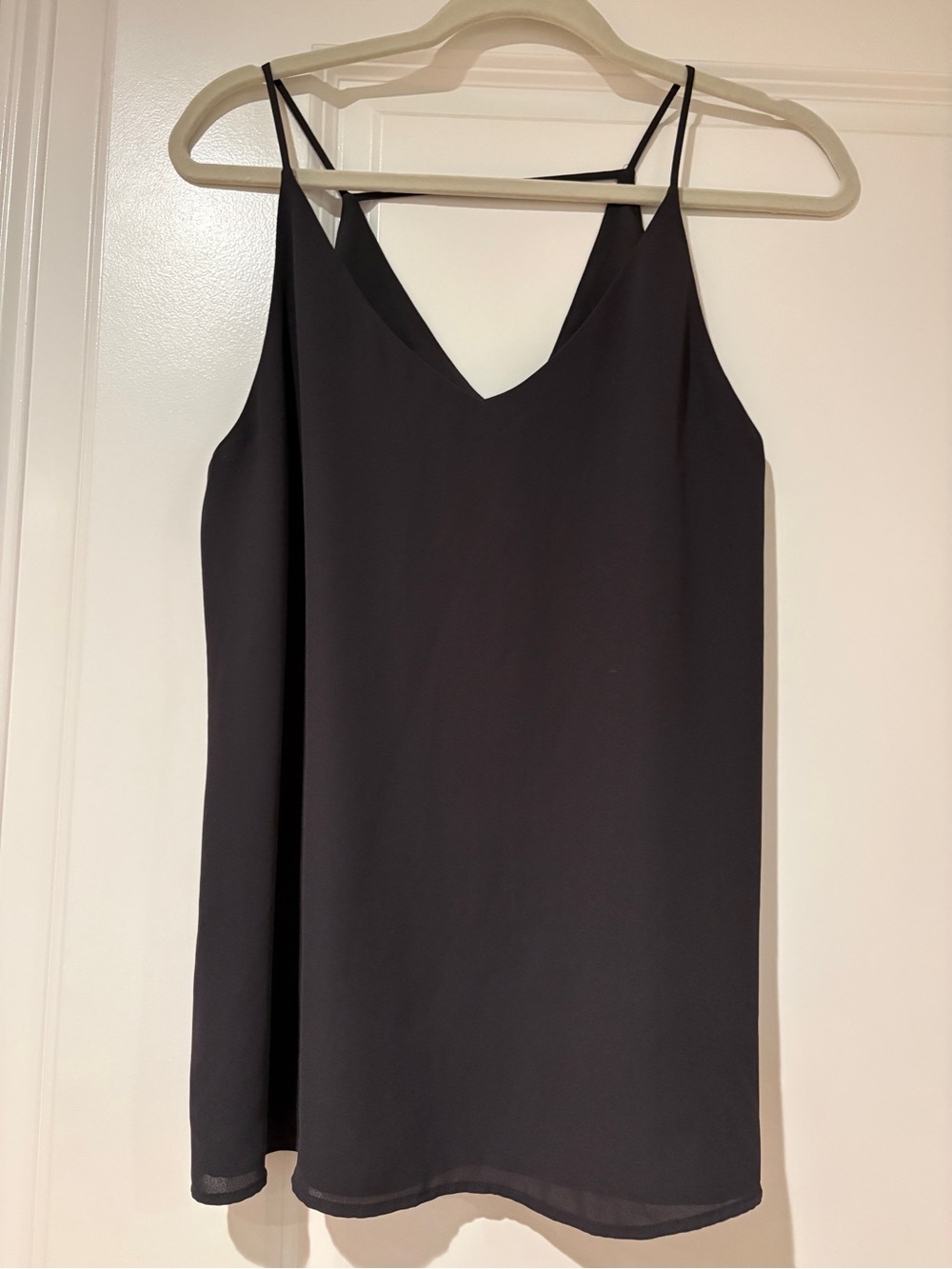 LOFT Black V-Neck Spaghetti Strap Camisole